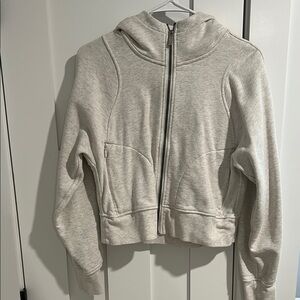 Lululemon Athletica Light Gray Zip-Up Hoodie